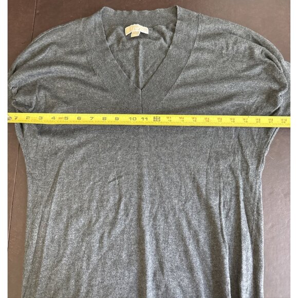 Michael Kors Womens V-Neck Sweater Dress Size S Gray - Picture 9 of 10